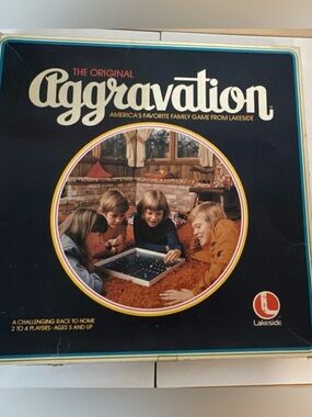 The Original Aggravation Board Game Lakeside 1970s